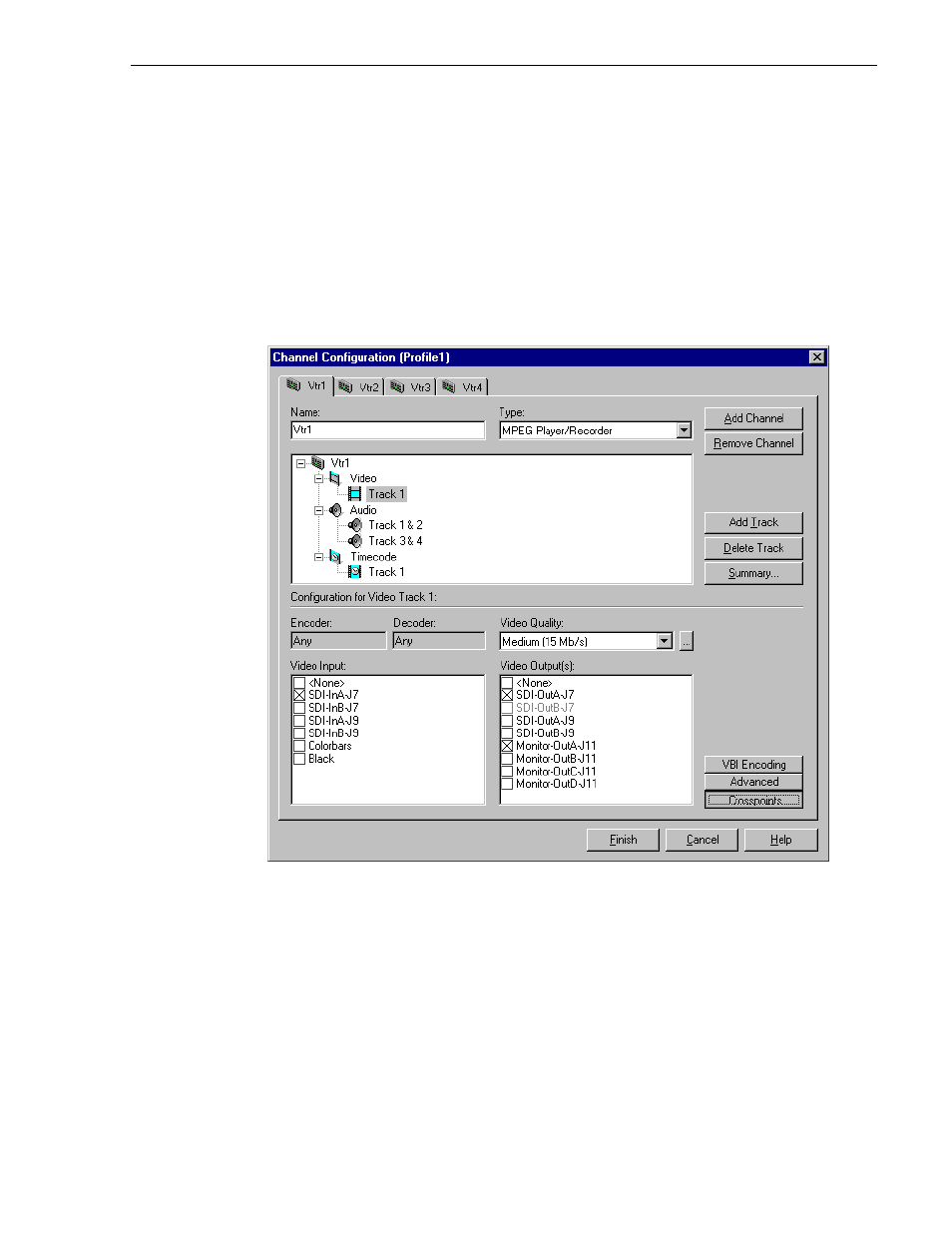Removing a channel | Grass Valley Profile XP Aug 16 2004 User Manual | Page 143 / 352