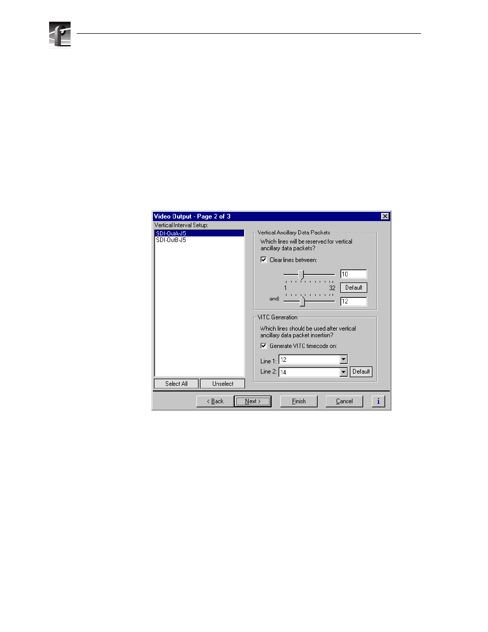 Erasing video output vbi information | Grass Valley Profile XP Aug 16 2004 User Manual | Page 178 / 352