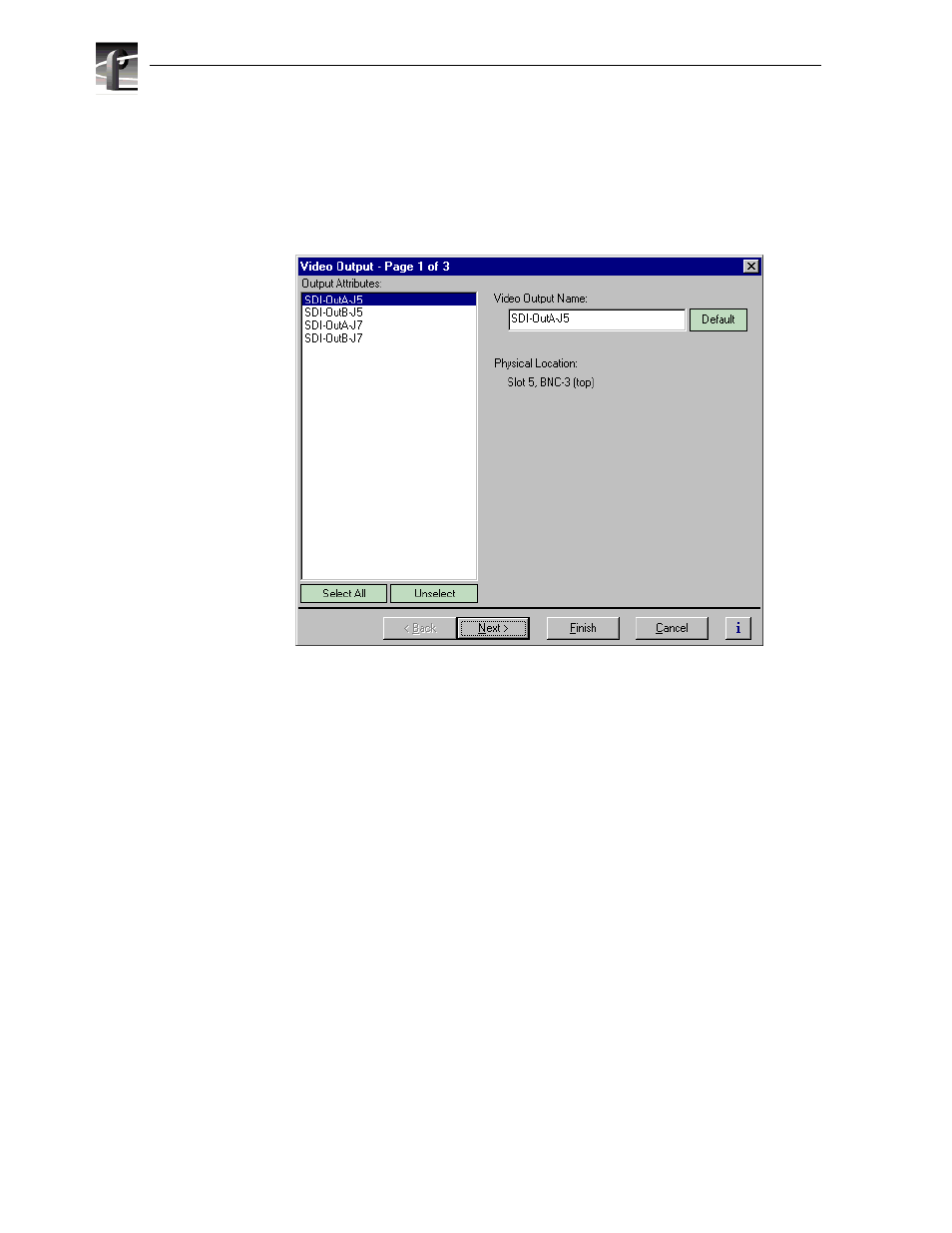 Renaming the video outputs | Grass Valley Profile XP Aug 16 2004 User Manual | Page 184 / 352