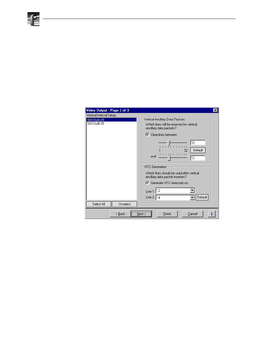 Deleting unwanted vitc and other vbi signals | Grass Valley Profile XP Aug 16 2004 User Manual | Page 228 / 352