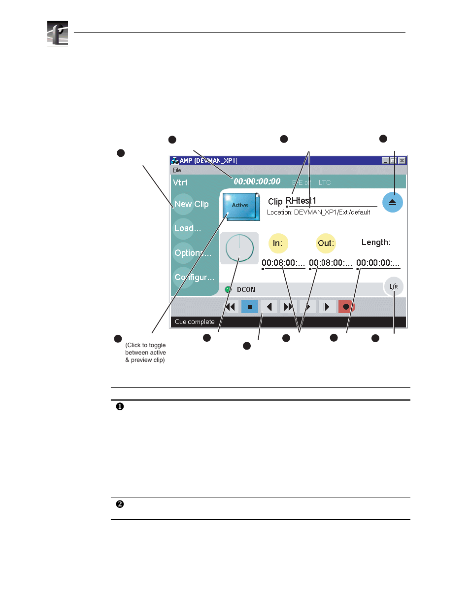 Using the amp application for local control, Chapter 10 controlling the profile xp remotely | Grass Valley Profile XP Aug 16 2004 User Manual | Page 256 / 352