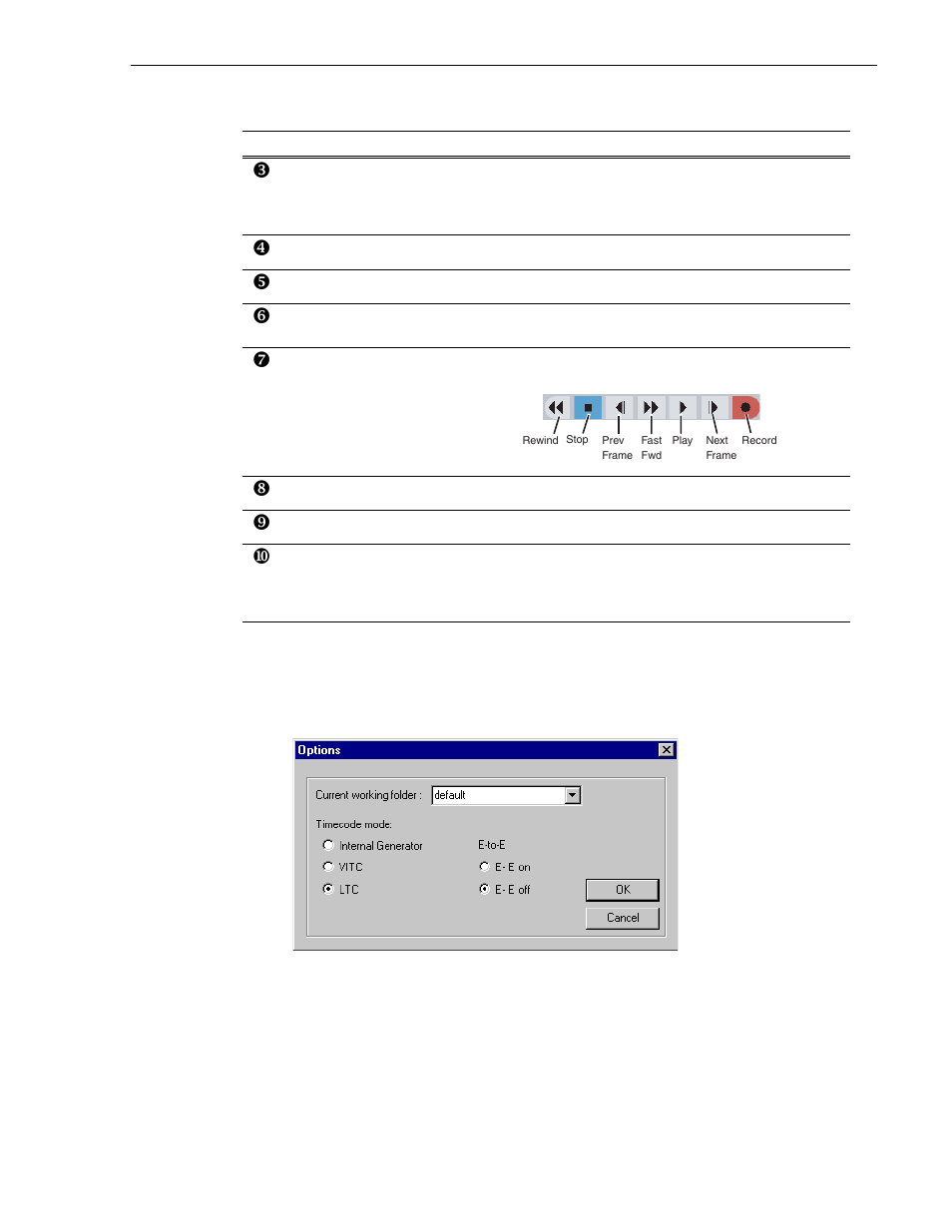 Setting options | Grass Valley Profile XP Aug 16 2004 User Manual | Page 257 / 352