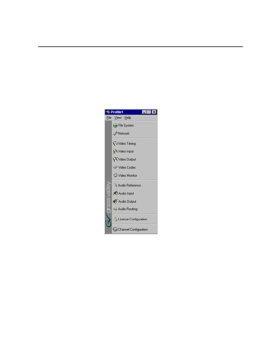 Working with configuration manager, Chapter 2, Chapter 2 - working with configuration manager | Grass Valley Profile XP Aug 16 2004 User Manual | Page 47 / 352