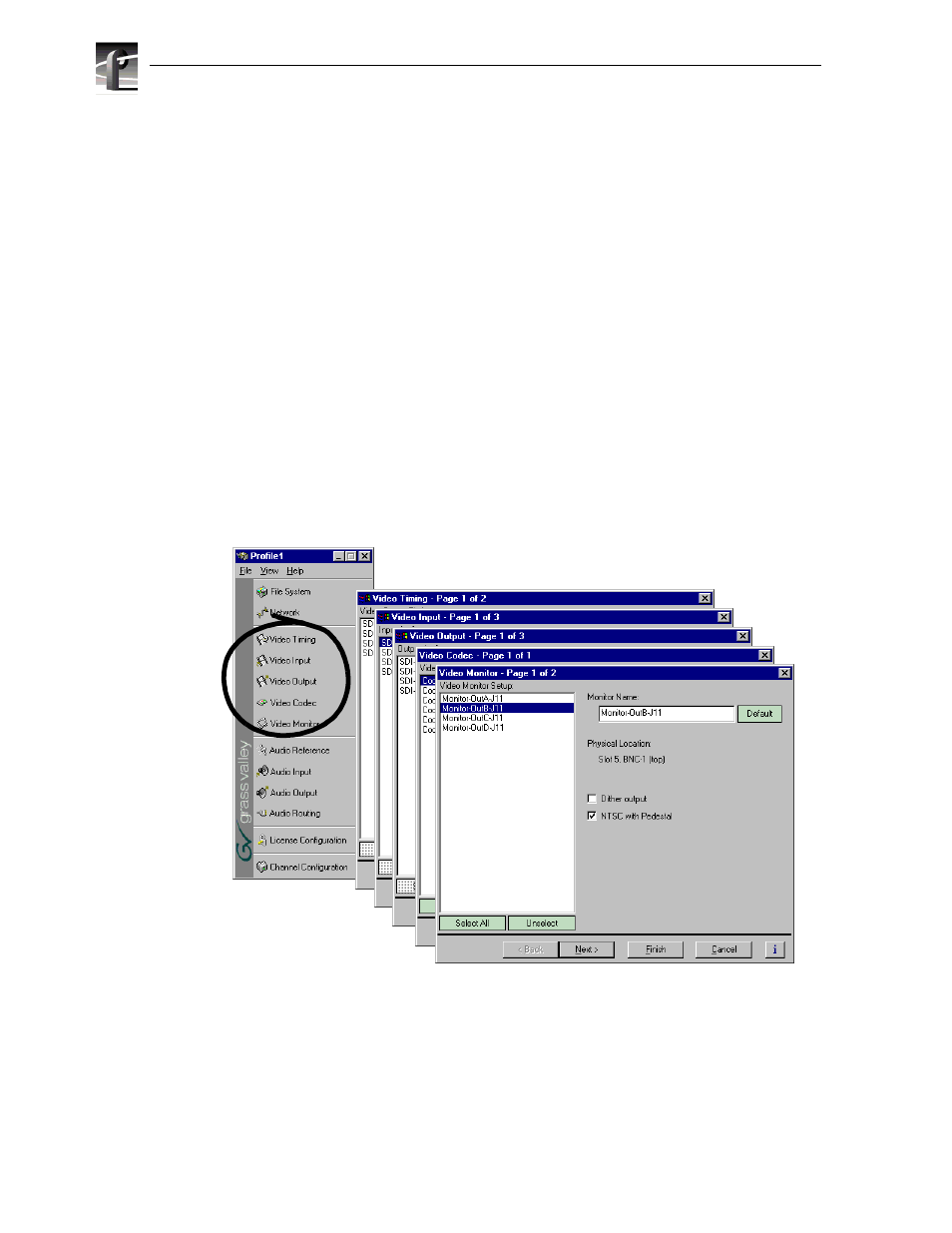 Video setup items | Grass Valley Profile XP Aug 16 2004 User Manual | Page 50 / 352