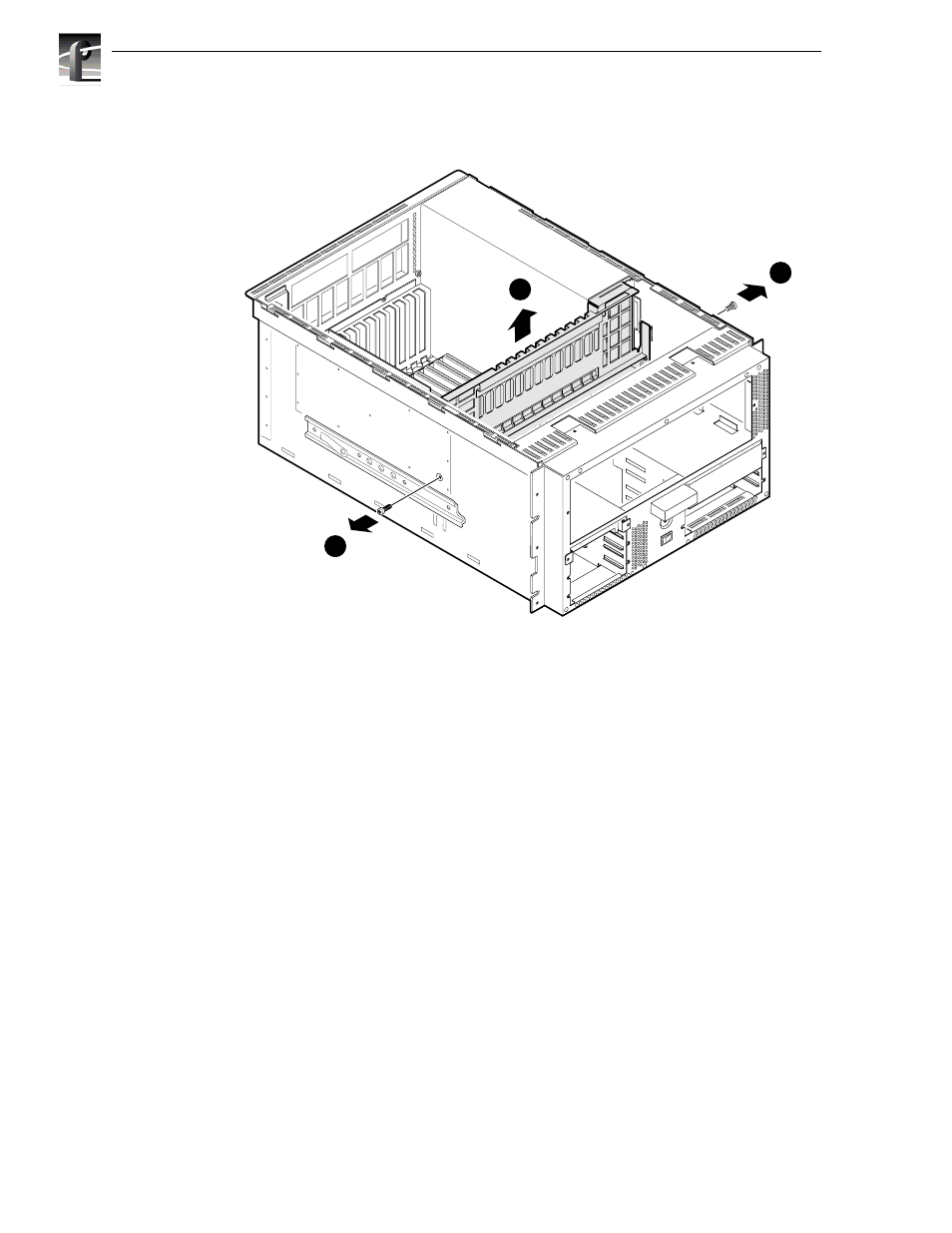 Removing the bulkhead | Grass Valley Profile XP Service Manual User Manual | Page 100 / 172