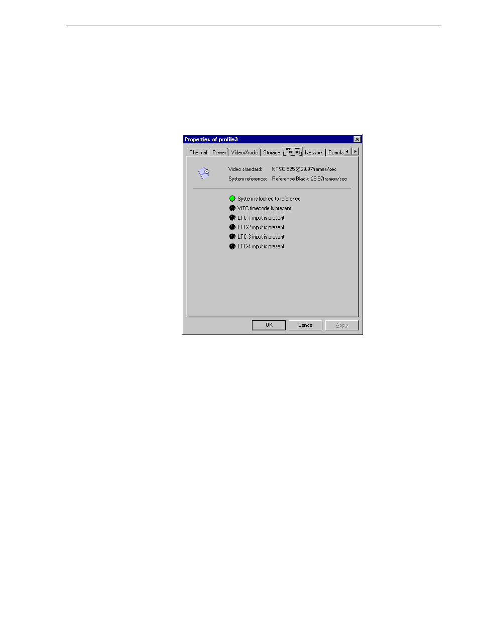 To view timing properties | Grass Valley Profile XP Service Manual User Manual | Page 131 / 172