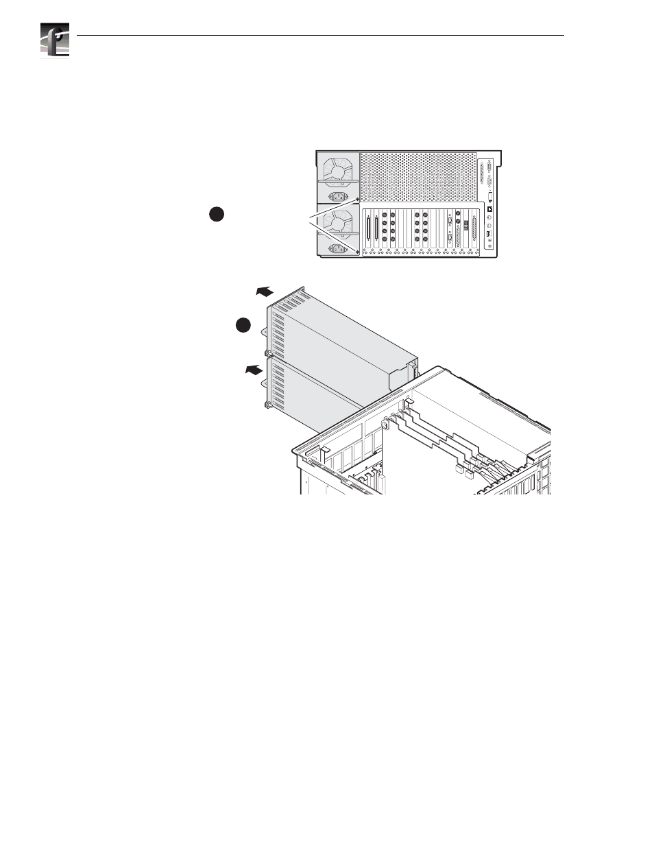Removing the power supplies | Grass Valley Profile XP Service Manual User Manual | Page 94 / 172