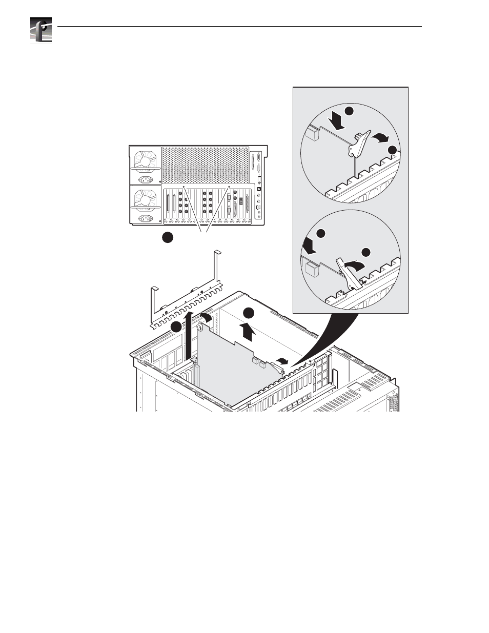 Removing and installing plug-in circuit boards | Grass Valley Profile XP Service Manual User Manual | Page 96 / 172