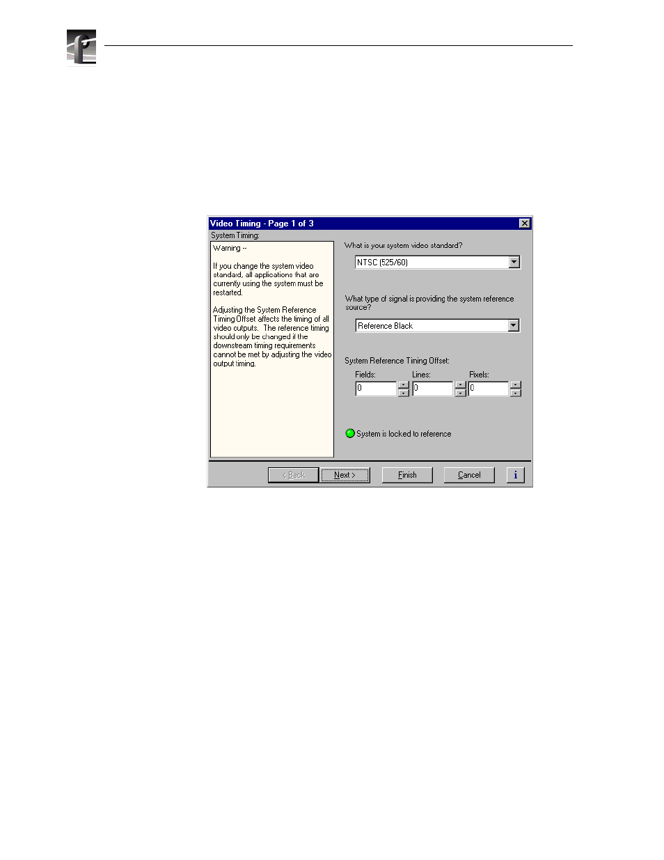 Changing the system video standard | Grass Valley PVS Series System Guide v.4.0 Dec 10 200 User Manual | Page 116 / 288