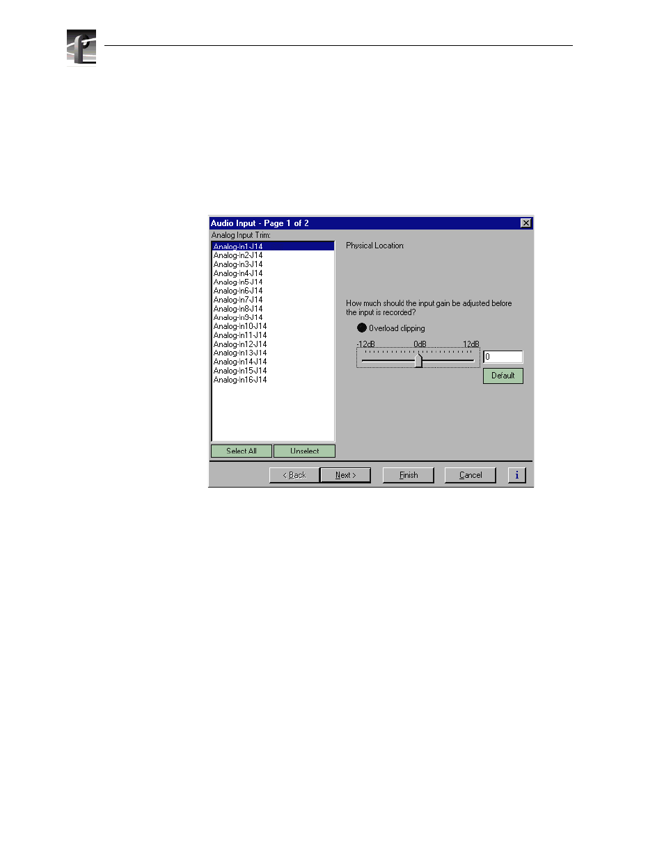 Adjusting analog audio input level | Grass Valley PVS Series System Guide v.4.0 Dec 10 200 User Manual | Page 164 / 288