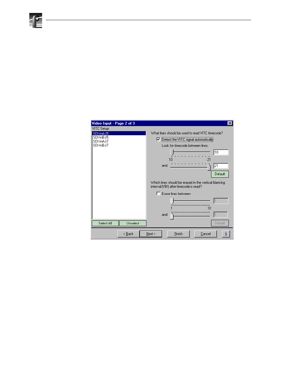 Setting up the vitc reader on a video input | Grass Valley PVS Series System Guide v.4.0 Dec 10 200 User Manual | Page 178 / 288