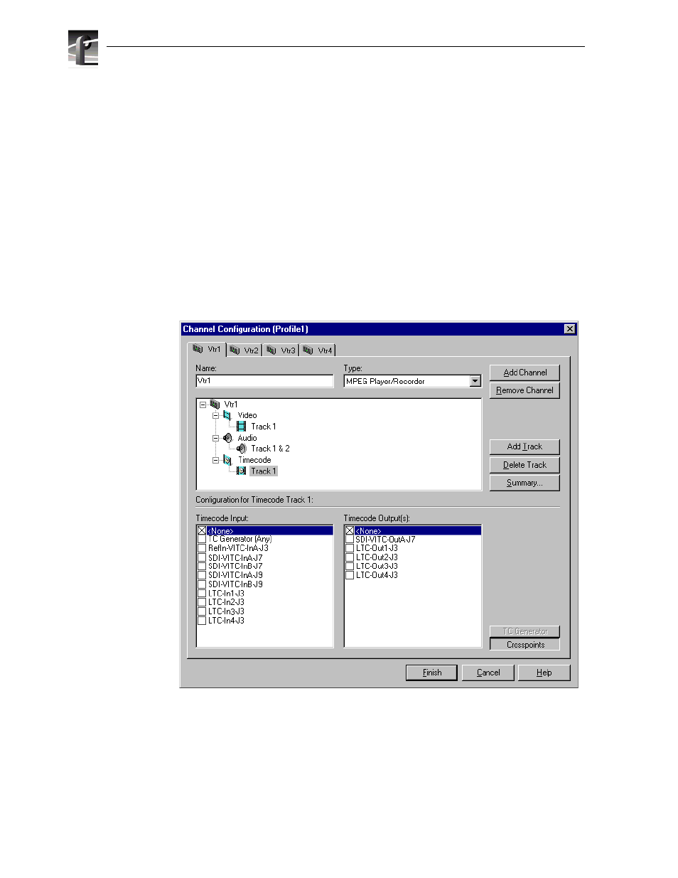 Generating vitc on a video output | Grass Valley PVS Series System Guide v.4.0 Dec 10 200 User Manual | Page 182 / 288