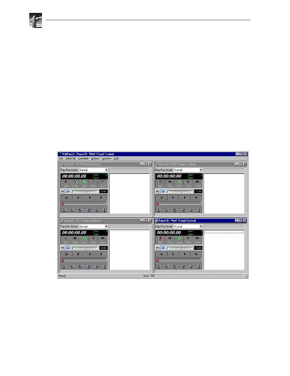 Setting up rs-422 remote control in vdrpanel | Grass Valley PVS Series System Guide v.4.0 Dec 10 200 User Manual | Page 190 / 288