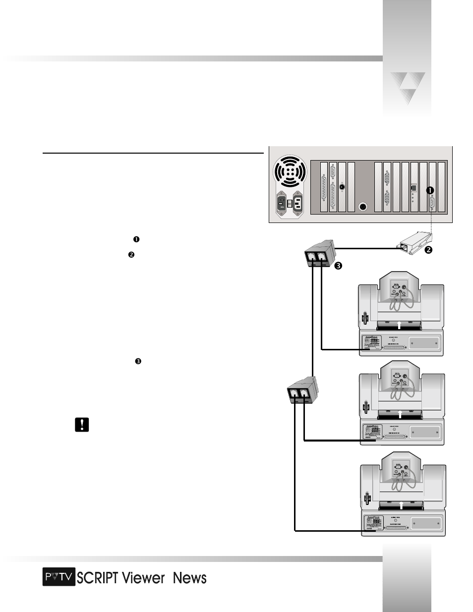 Connecting the script viewer system | Grass Valley SCRIPT Viewer News Rev.A User Manual | Page 15 / 60