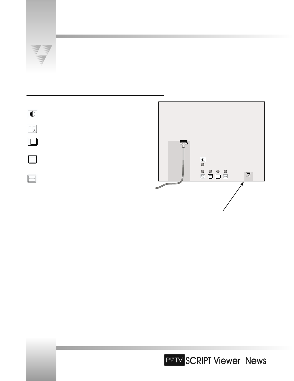 Adjusting the flat-panel display’s image | Grass Valley SCRIPT Viewer News Rev.A User Manual | Page 20 / 60