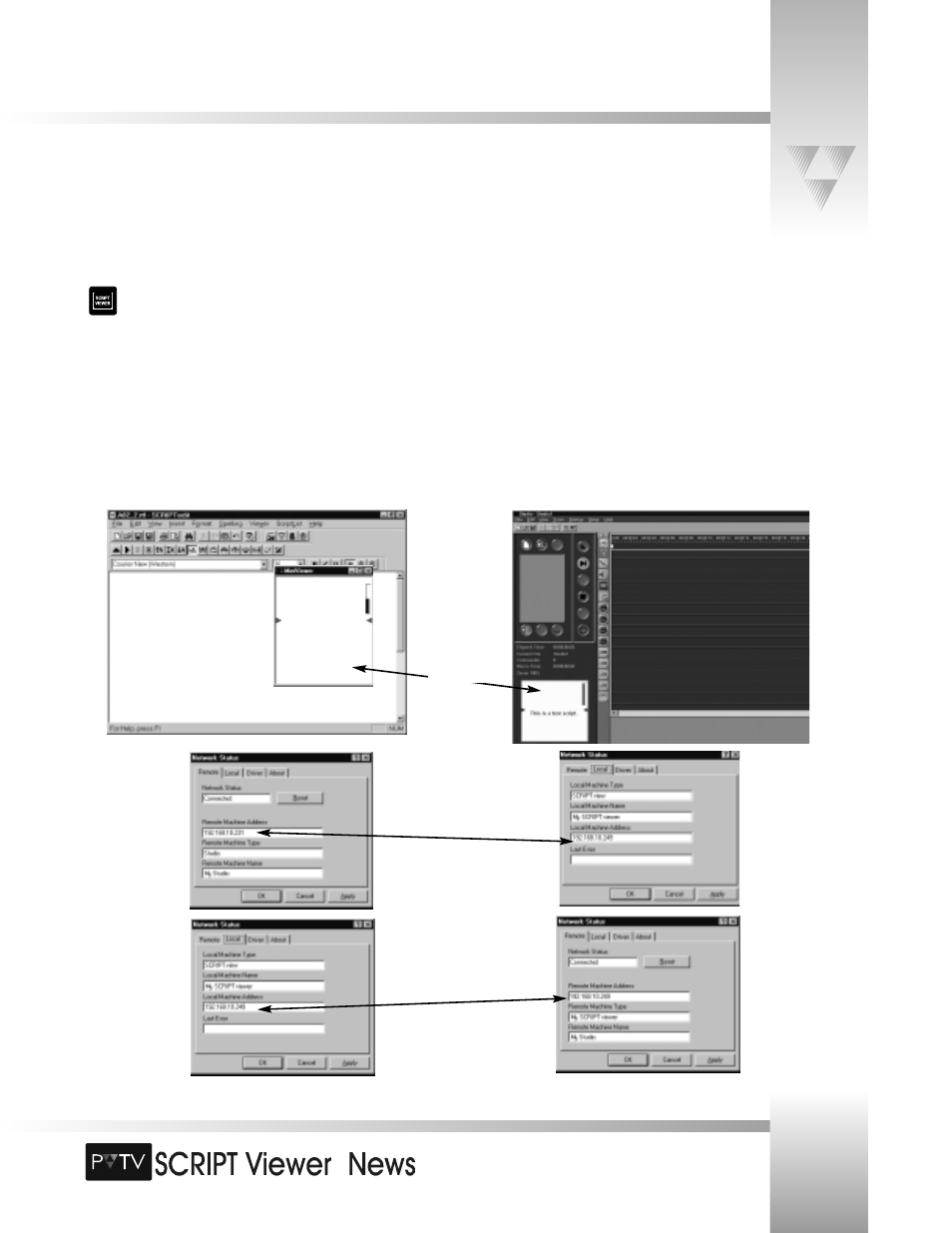 Testing pvtv script viewer - studio functionality, Page 45 | Grass Valley SCRIPT Viewer News Rev.A User Manual | Page 47 / 60