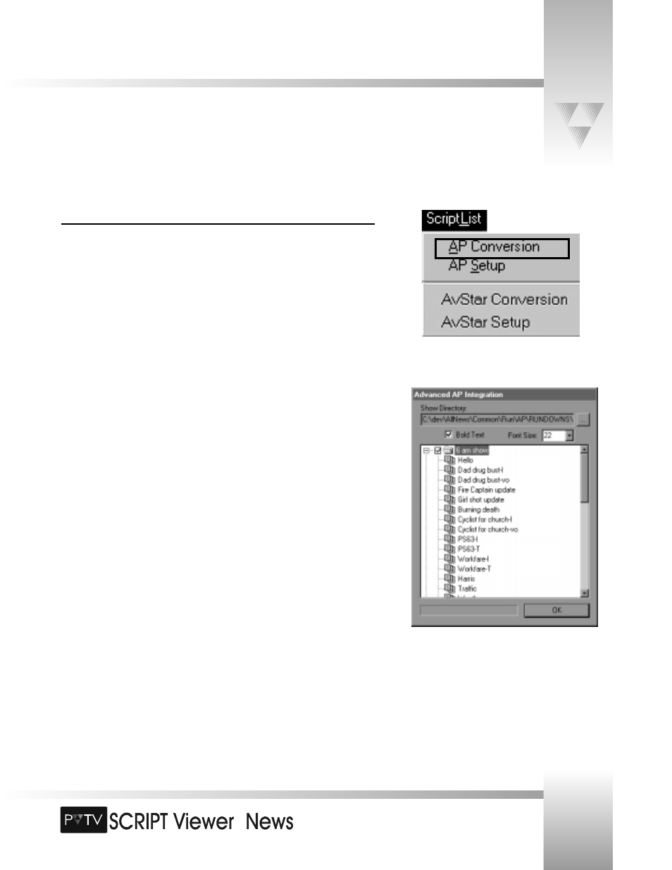 Grass Valley SCRIPT Viewer News Rev.A User Manual | Page 59 / 60