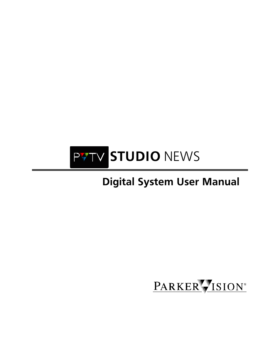 Grass Valley PVTV NEWS Rev.4.02 User Manual | 96 pages