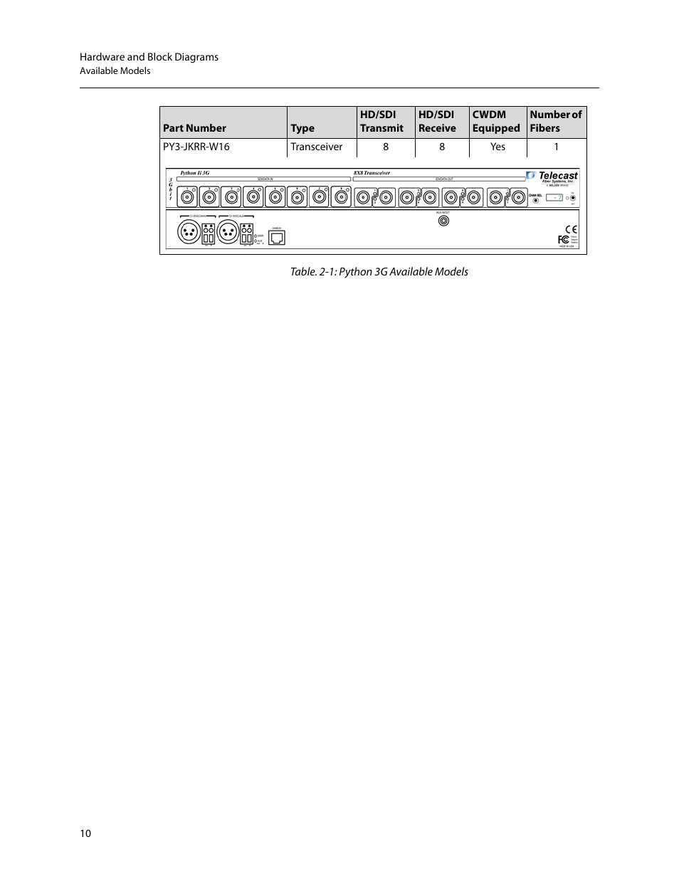 Grass Valley Python 3G User Manual | Page 14 / 53