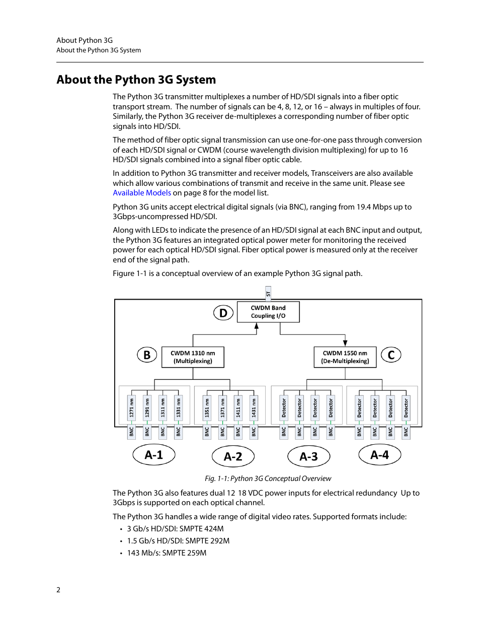 About the python 3g system | Grass Valley Python 3G User Manual | Page 6 / 53
