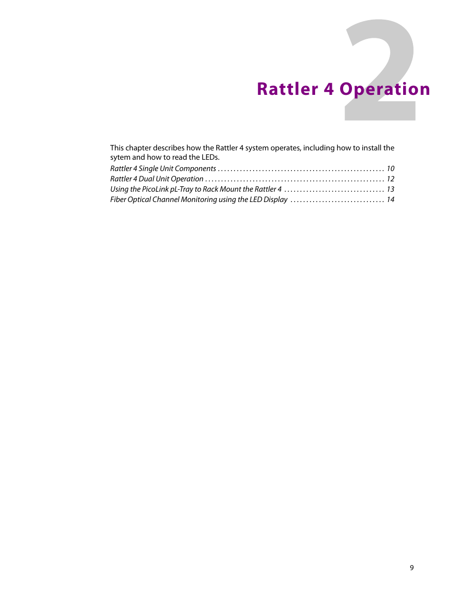 Rattler 4 operation, 2 rattler 4 operation | Grass Valley Rattler 4 Feb 24 2015 User Manual | Page 13 / 25