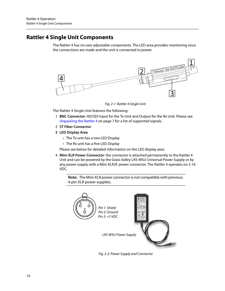 Rattler 4 single unit components | Grass Valley Rattler 4 Feb 24 2015 User Manual | Page 14 / 25
