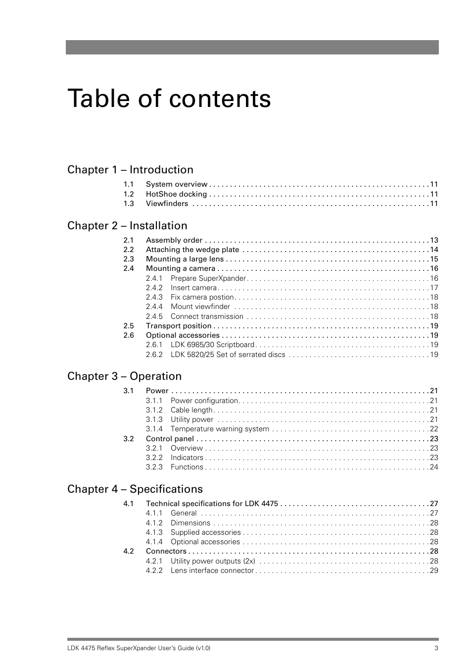 Grass Valley LDK 4475 Reflex SuperXpander User Manual | Page 3 / 30