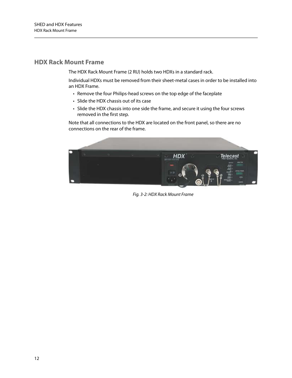 Hdx rack mount frame | Grass Valley SHED Jan 16 2015 User Manual | Page 16 / 25