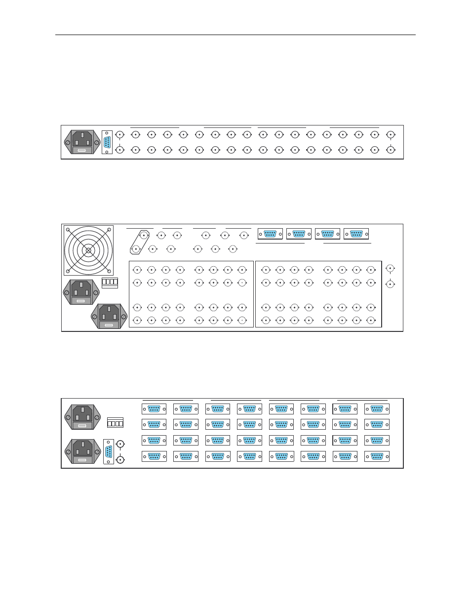 Frame and parallel i/f rear views, Frame and parallel i/f rear views -12 | Grass Valley SMS-6000 Series User Manual | Page 57 / 126