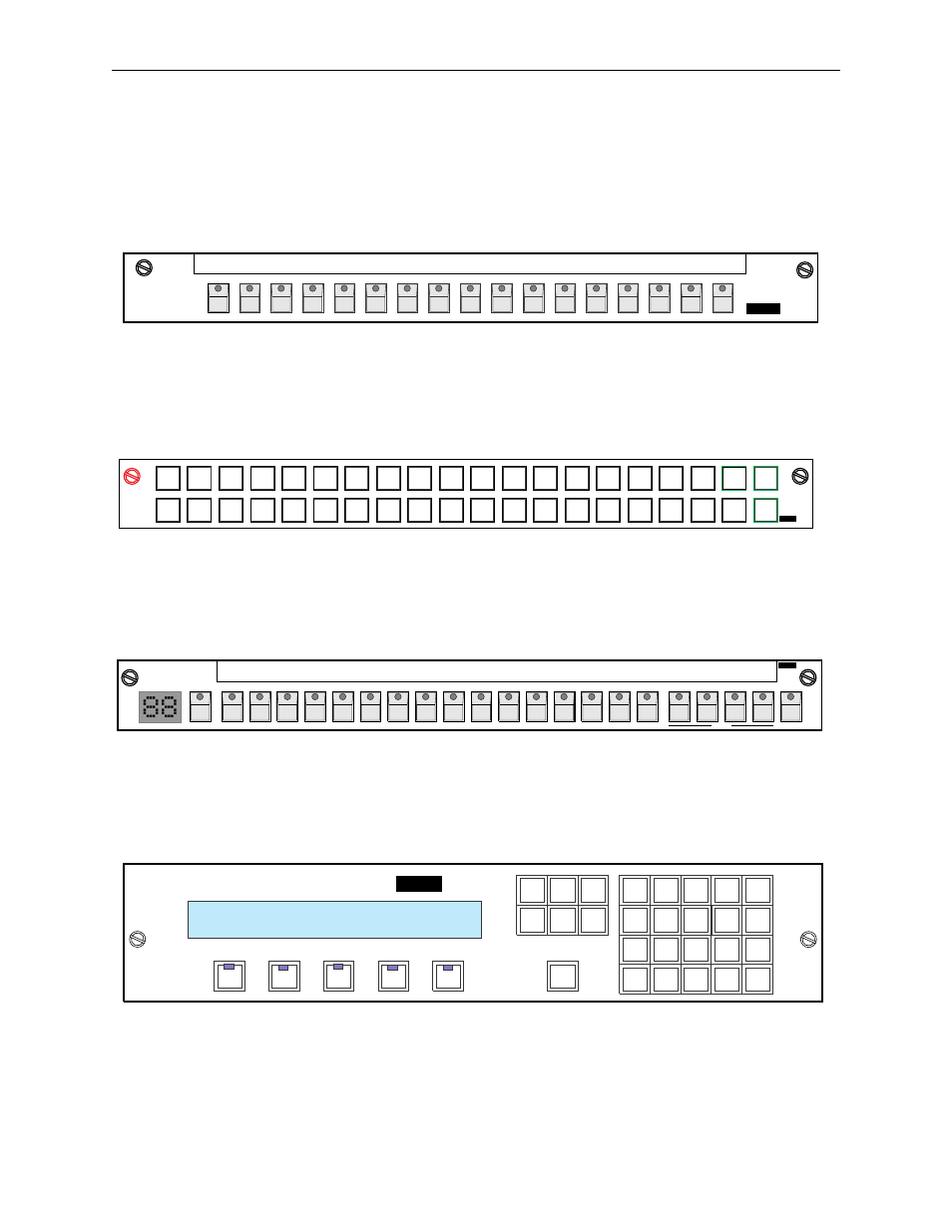 Control panel front views, Control panel front views -18, Series 6000 | Grass valley, Series 6000 grass valley | Grass Valley SMS-6000 Series User Manual | Page 63 / 126