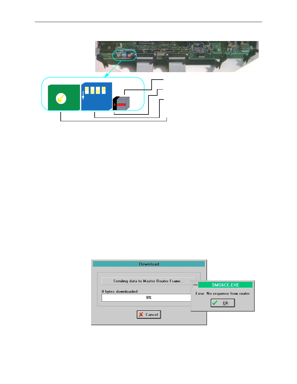 Configuring the sms-6000 router, B. select | Grass Valley SMS-6000 Series User Manual | Page 88 / 126