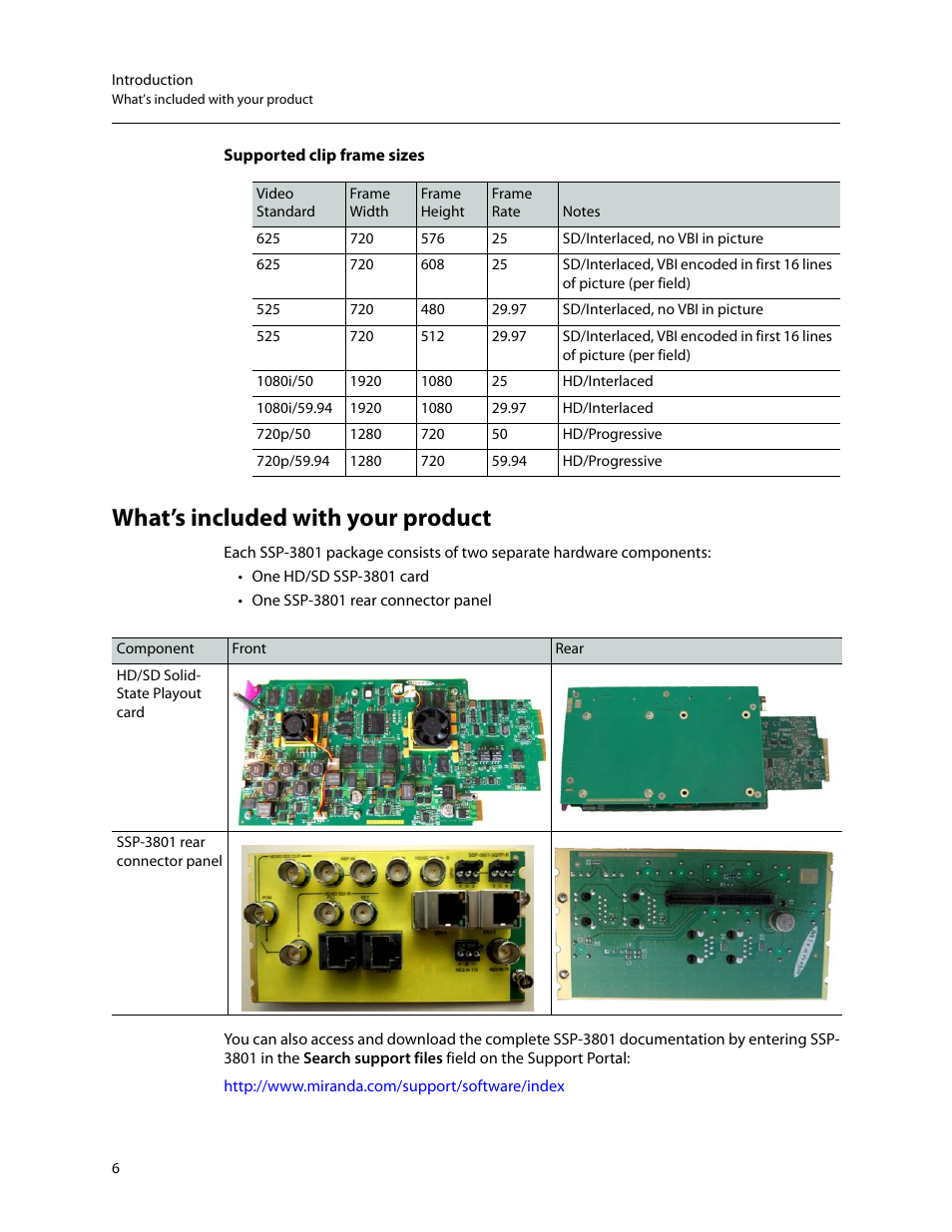 What’s included with your product | Grass Valley SSP-3801 Installation v.1.3 User Manual | Page 10 / 57