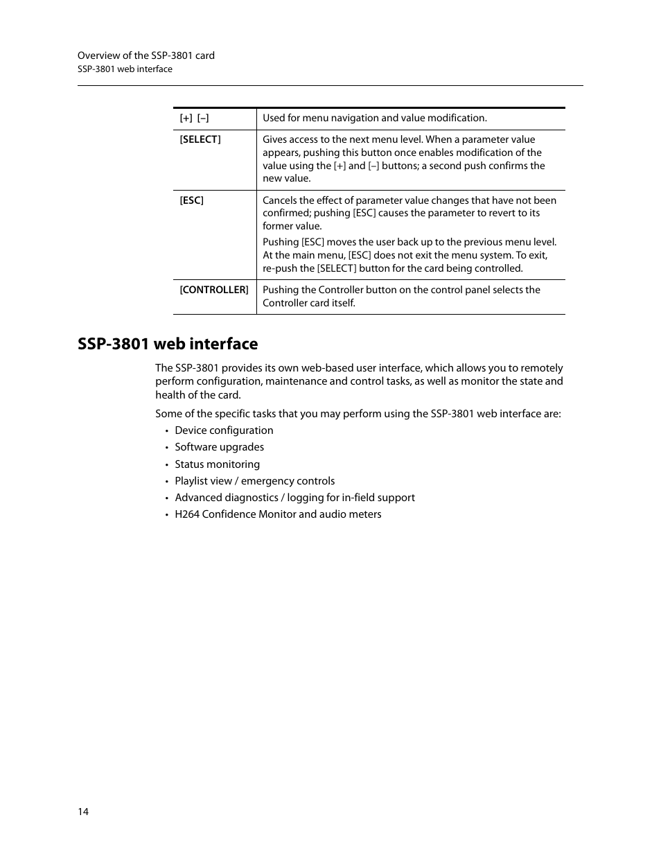 Ssp-3801 web interface | Grass Valley SSP-3801 Installation v.1.3 User Manual | Page 18 / 57
