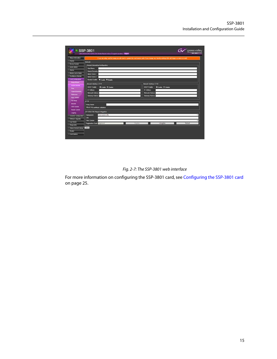 Grass Valley SSP-3801 Installation v.1.3 User Manual | Page 19 / 57