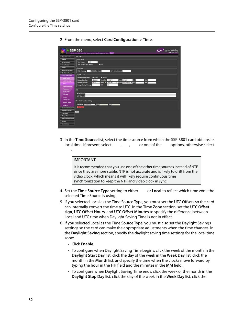 Grass Valley SSP-3801 Installation v.1.3 User Manual | Page 36 / 57