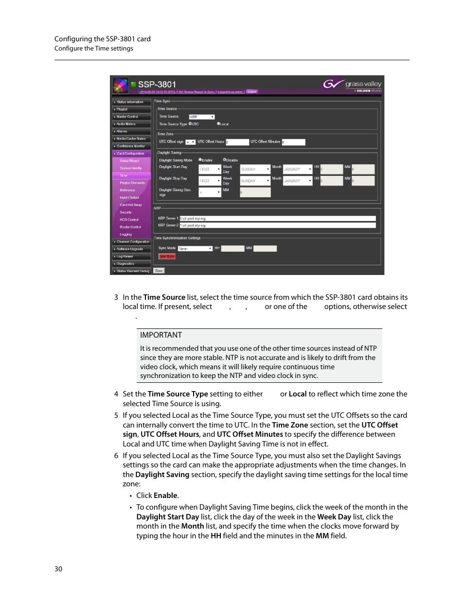 Grass Valley SSP-3801 Installation v.1.2 User Manual | Page 34 / 56