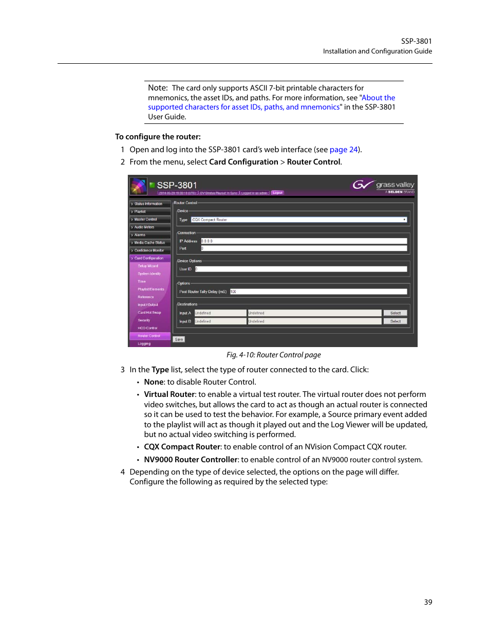 Grass Valley SSP-3801 Installation v.1.2 User Manual | Page 43 / 56