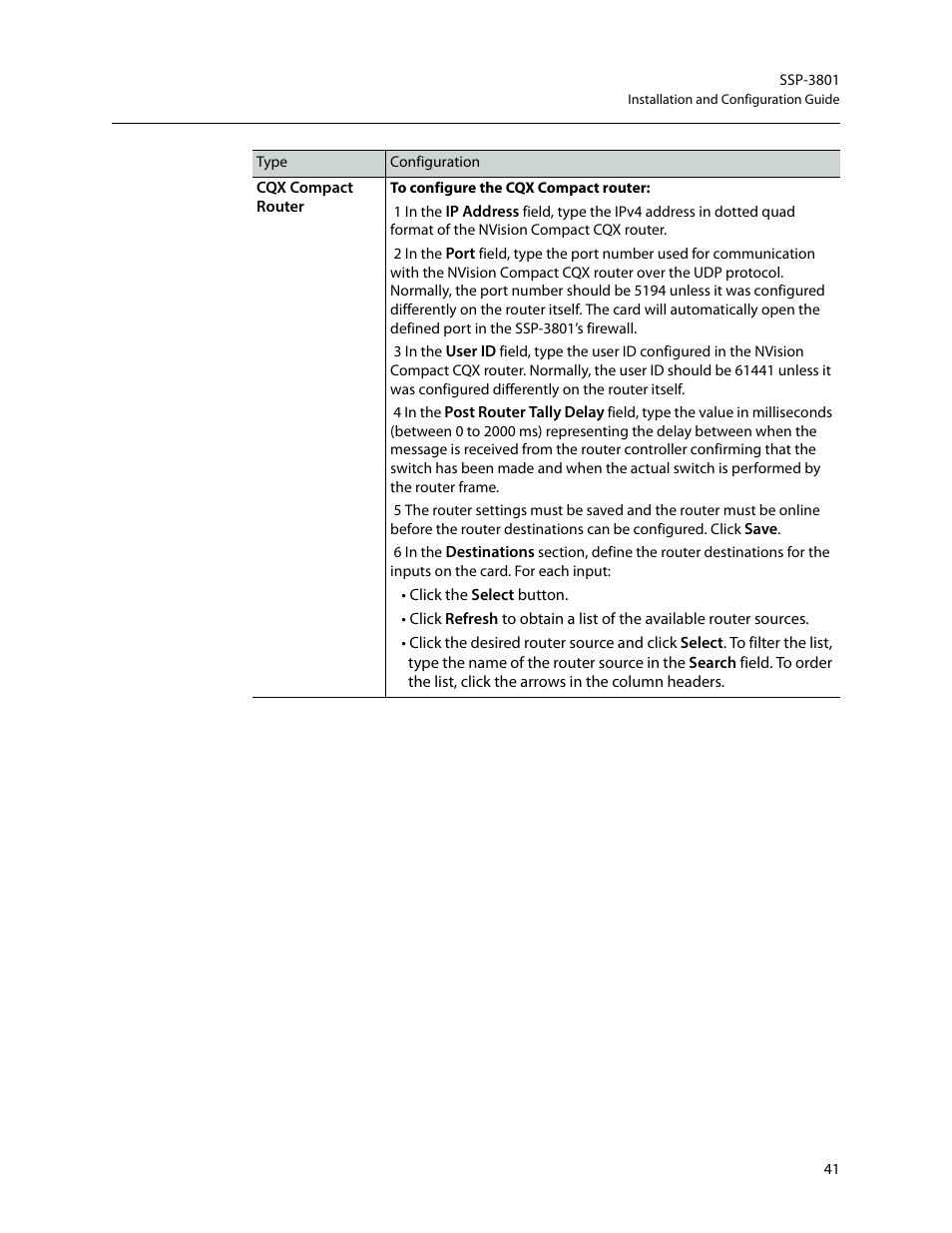 Grass Valley SSP-3801 Installation v.1.2 User Manual | Page 45 / 56