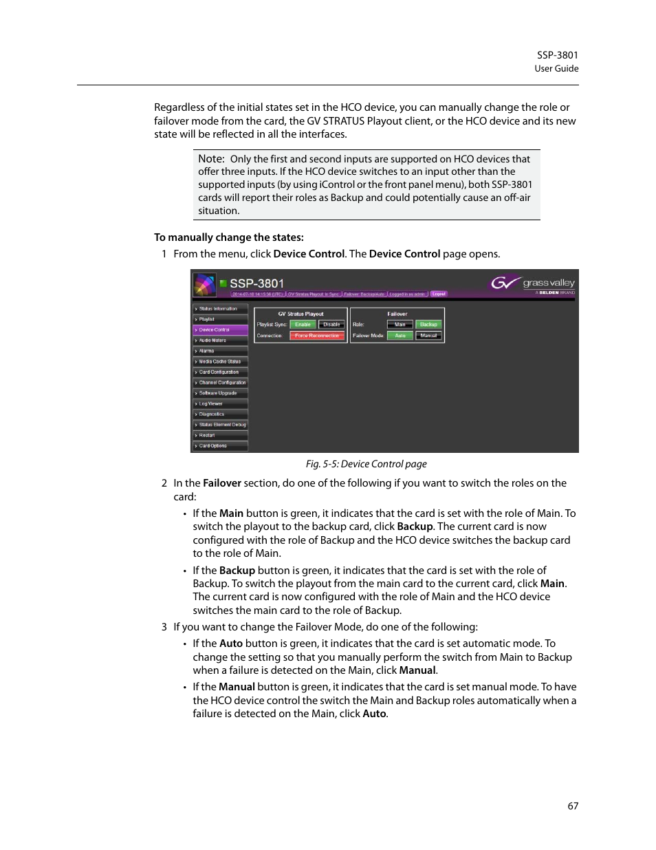 Grass Valley SSP-3801 User Guide v.1.3 User Manual | Page 71 / 79