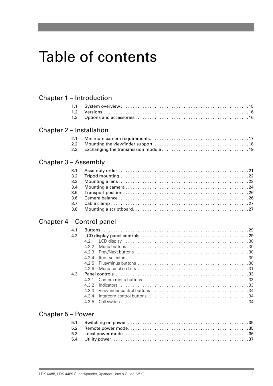 Grass Valley LDK 4488 User Manual | Page 3 / 46