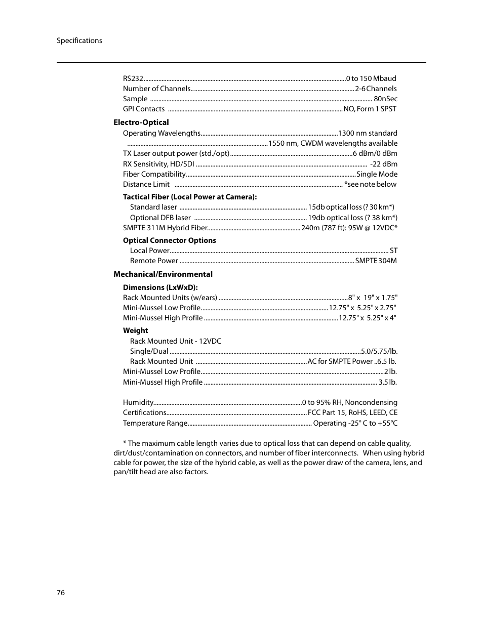 Grass Valley T-POV Bidirectional Robotic User Manual | Page 82 / 89