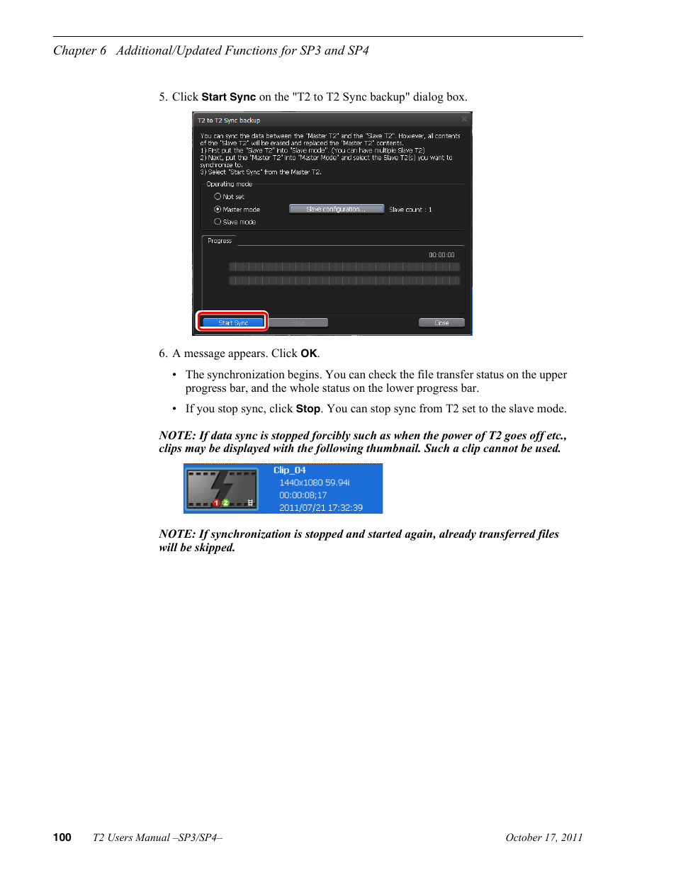 Grass Valley T2 Classic iDDR User Manual | Page 100 / 126