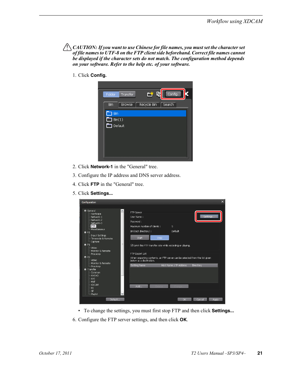 Grass Valley T2 Classic iDDR User Manual | Page 21 / 126