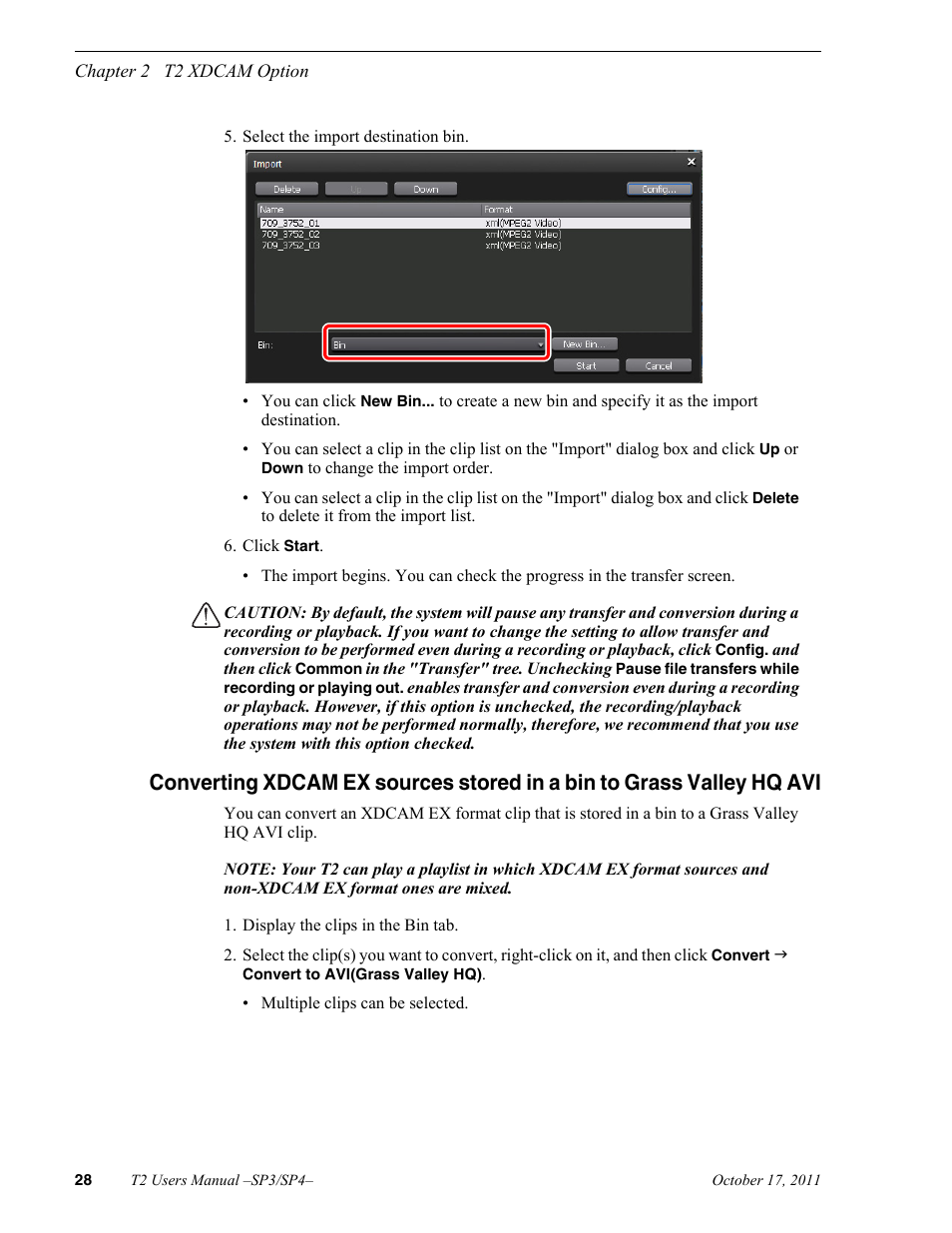 Grass Valley T2 Classic iDDR User Manual | Page 28 / 126