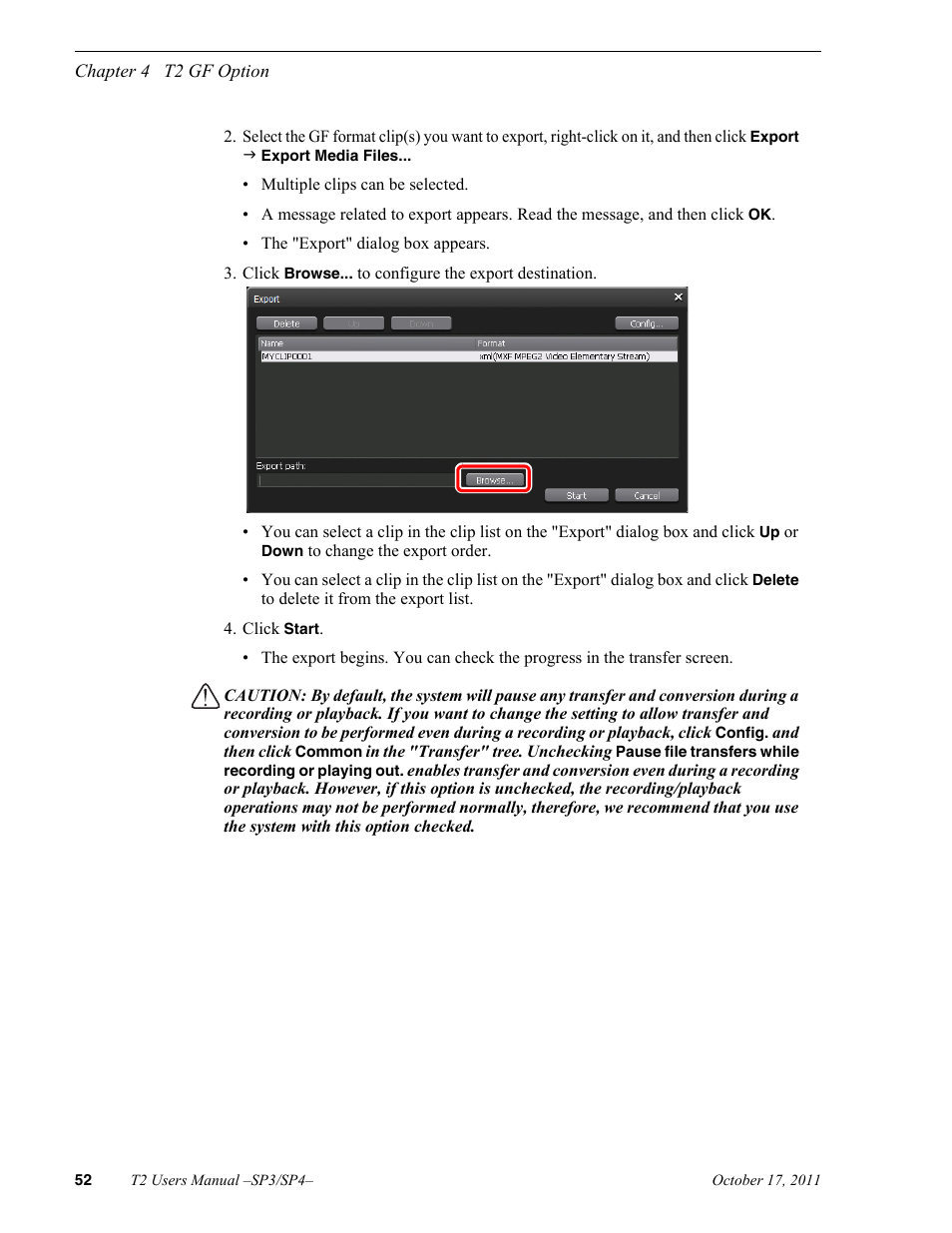 Grass Valley T2 Classic iDDR User Manual | Page 52 / 126