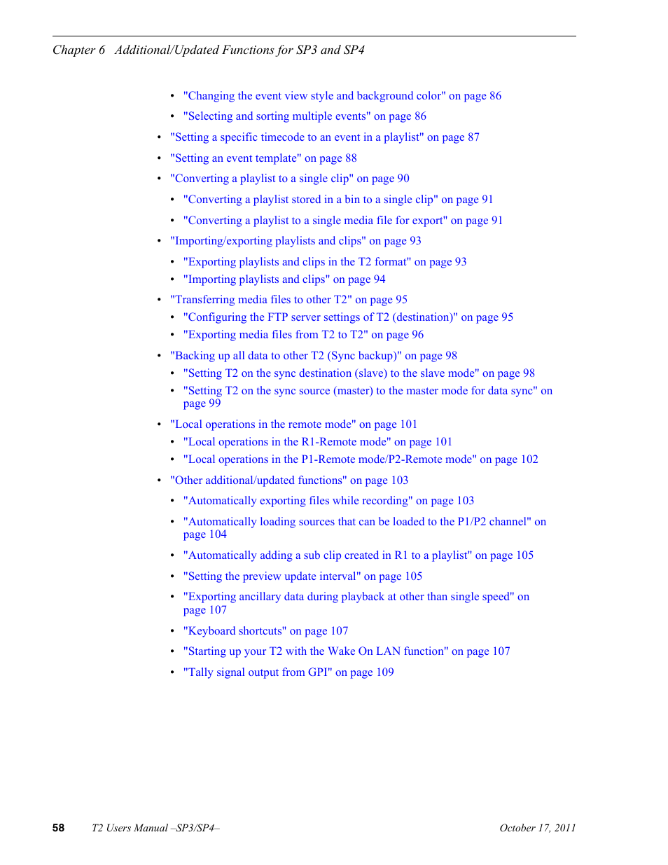 Grass Valley T2 Classic iDDR User Manual | Page 58 / 126