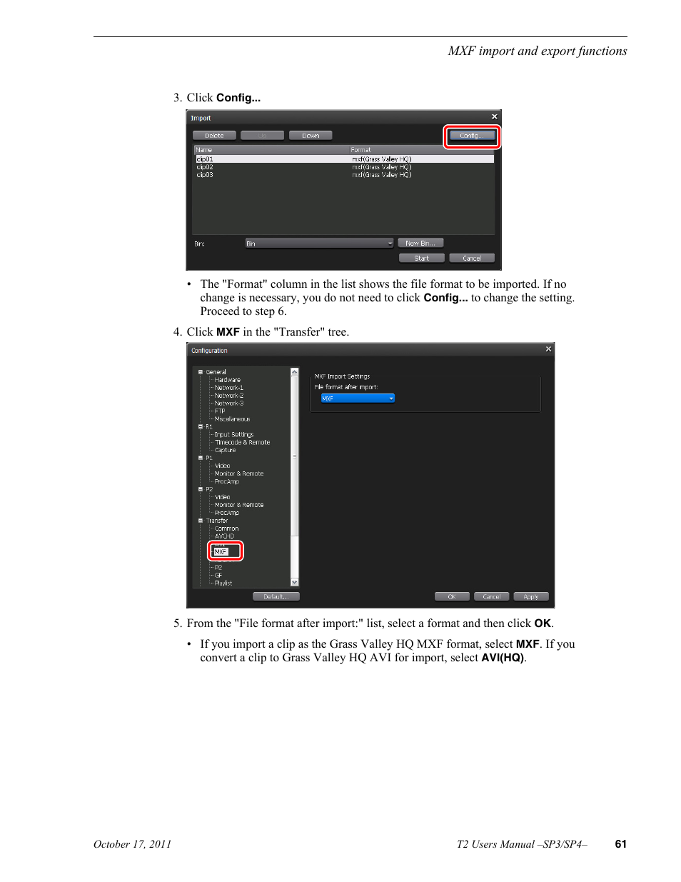 Grass Valley T2 Classic iDDR User Manual | Page 61 / 126