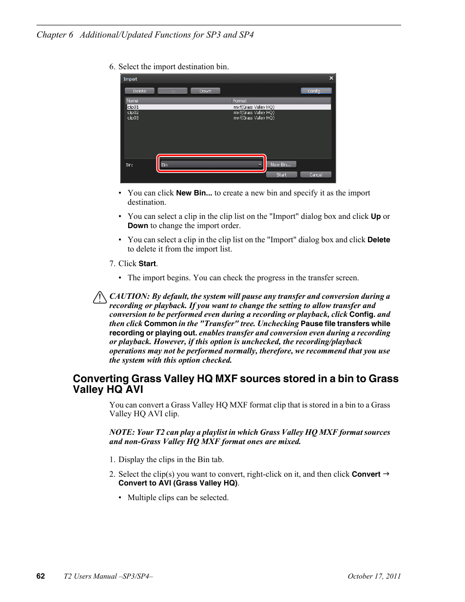 Grass Valley T2 Classic iDDR User Manual | Page 62 / 126