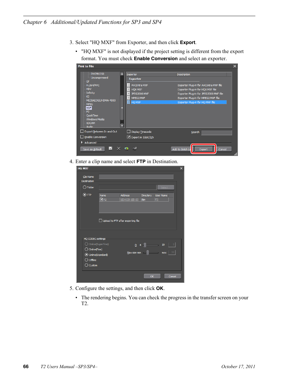 Grass Valley T2 Classic iDDR User Manual | Page 66 / 126