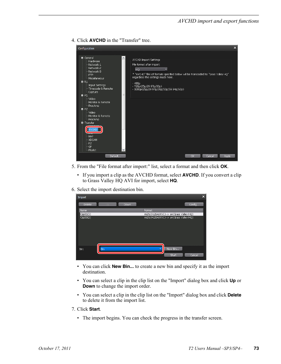 Grass Valley T2 Classic iDDR User Manual | Page 73 / 126